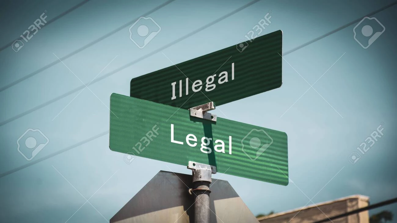 Illegal and Legal Directions Signs